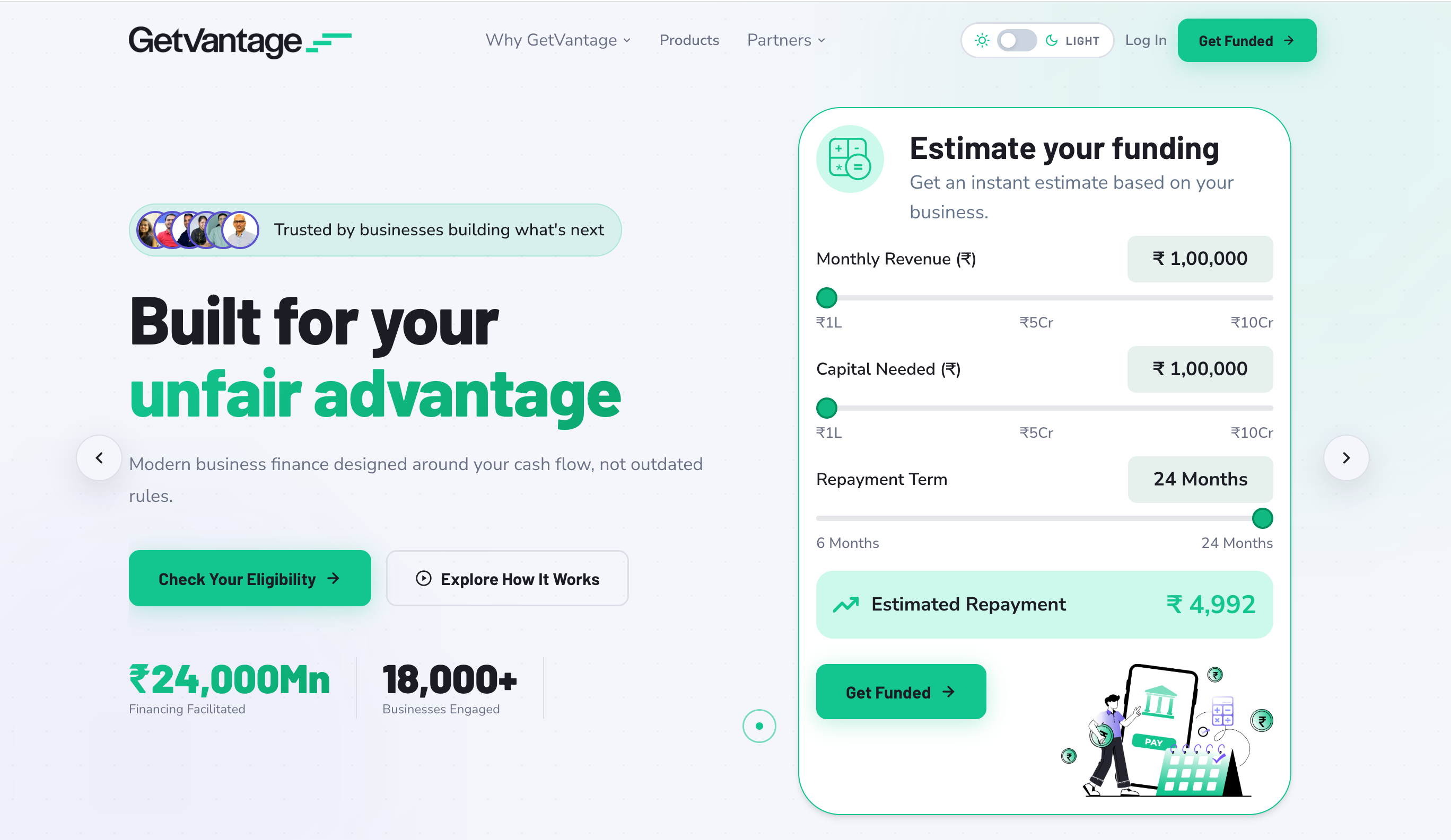 GetVantage Website Positioning
